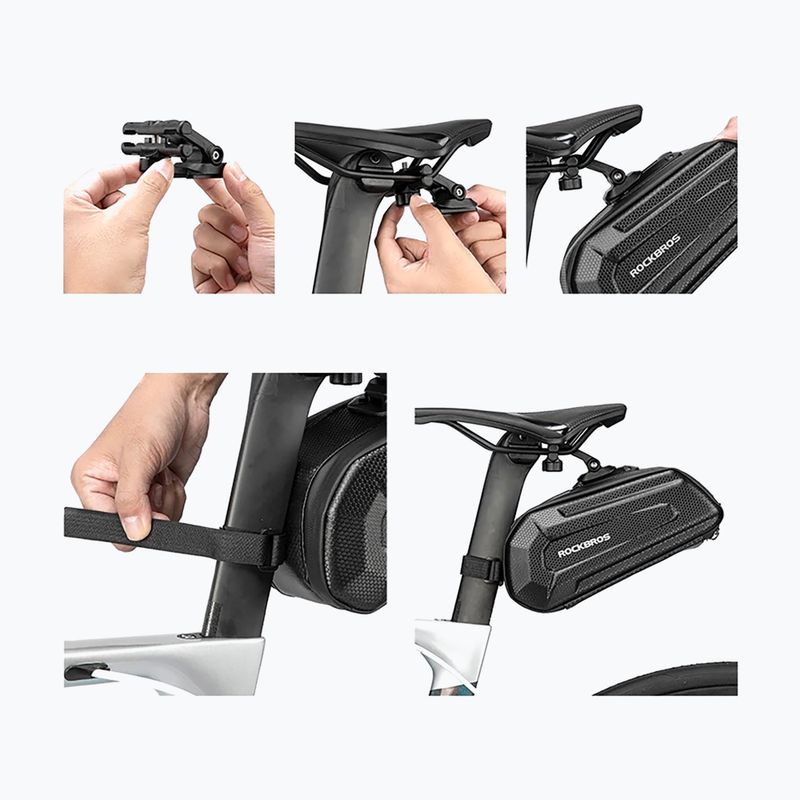 Geantă de bicicletă sub șa Rockbros B69 1,8 l black 2