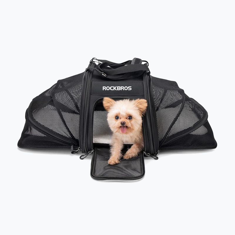 Geantă de bicicletă pentru transportul animalelor de companie Rockbros 30140028 25 l black 6