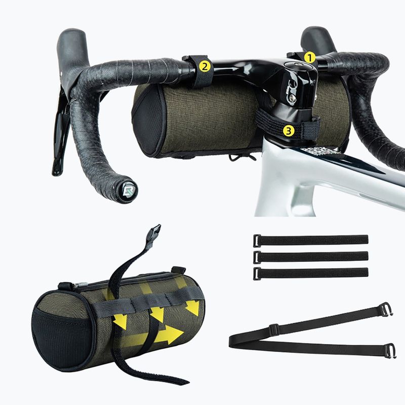 Geantă de bicicletă pentru ghidon Rockbros 30110049 2 l green 4