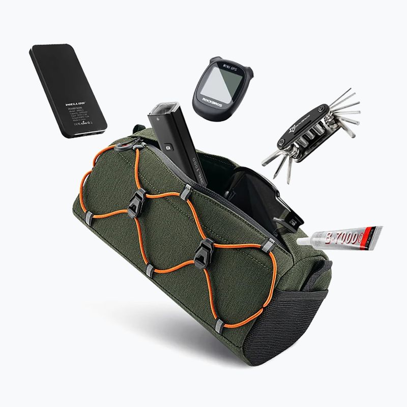 Geantă de bicicletă pentru ghidon Rockbros 30110054 2,2 l green 2