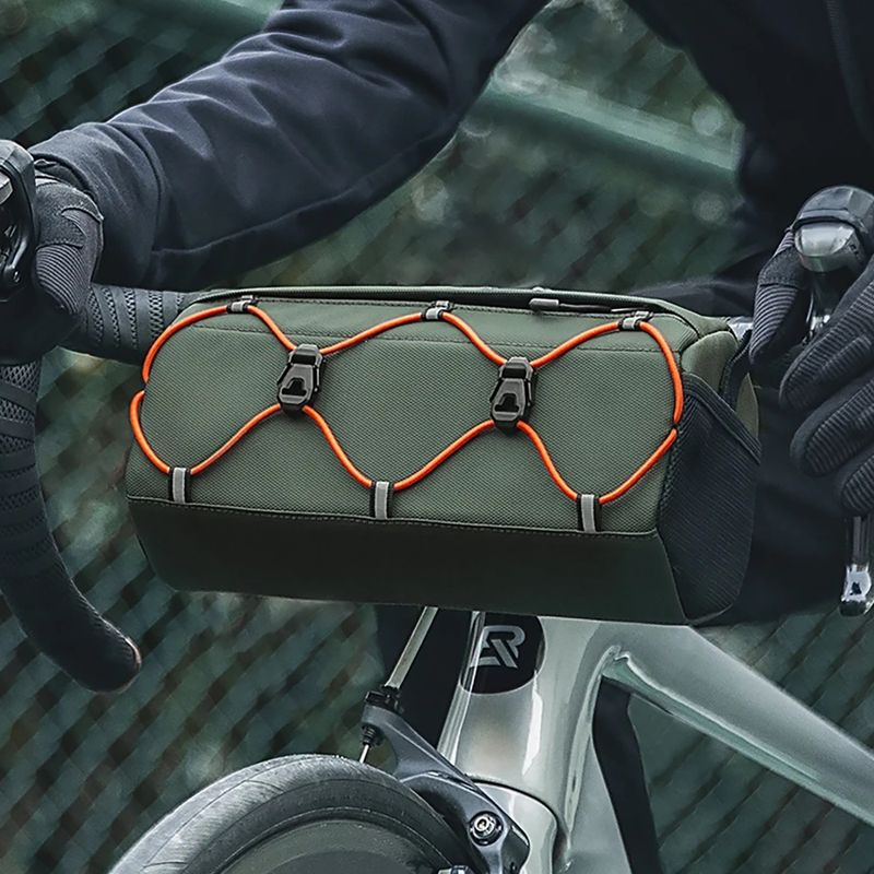 Geantă de bicicletă pentru ghidon Rockbros 30110054 2,2 l green 4