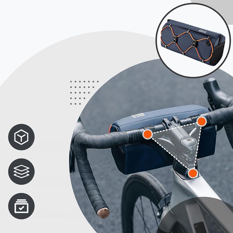 Geantă de bicicletă pentru ghidon Rockbros 30110054 2,2 l blue 5