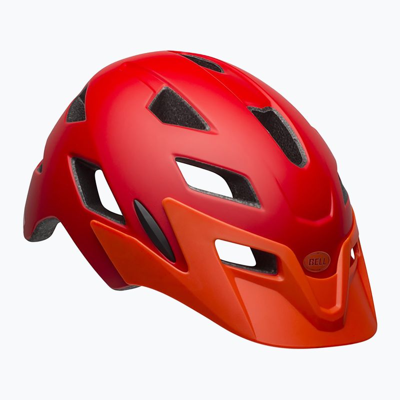 Cască de ciclism pentru copii Bell Sidetrack Integrated MIPS Jr matte red/orange