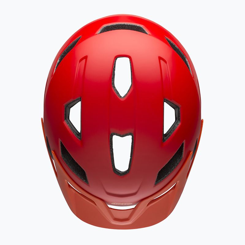 Cască de ciclism pentru copii Bell Sidetrack Integrated MIPS Jr matte red/orange 4