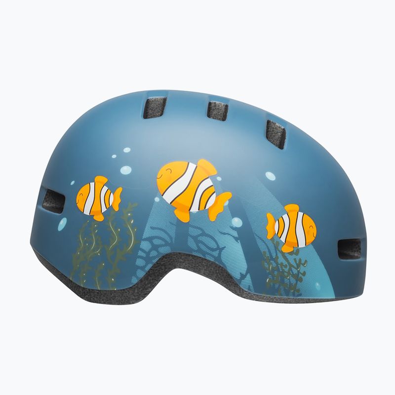 Cască de ciclism pentru copii Bell Lil Ripper clown fish matte gray/blue 2