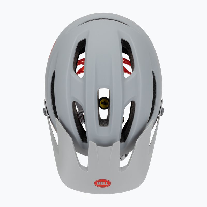 Cască de ciclism Bell 4Forty Integrated MIPS matte gloss gray/crimson 6