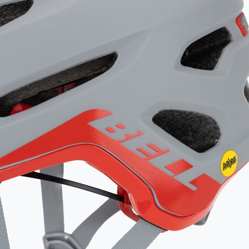 Cască de ciclism Bell 4Forty Integrated MIPS matte gloss gray/crimson 7