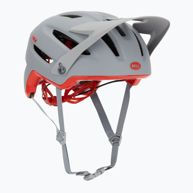 Cască de ciclism Bell 4Forty Integrated MIPS matte gloss gray/crimson 8