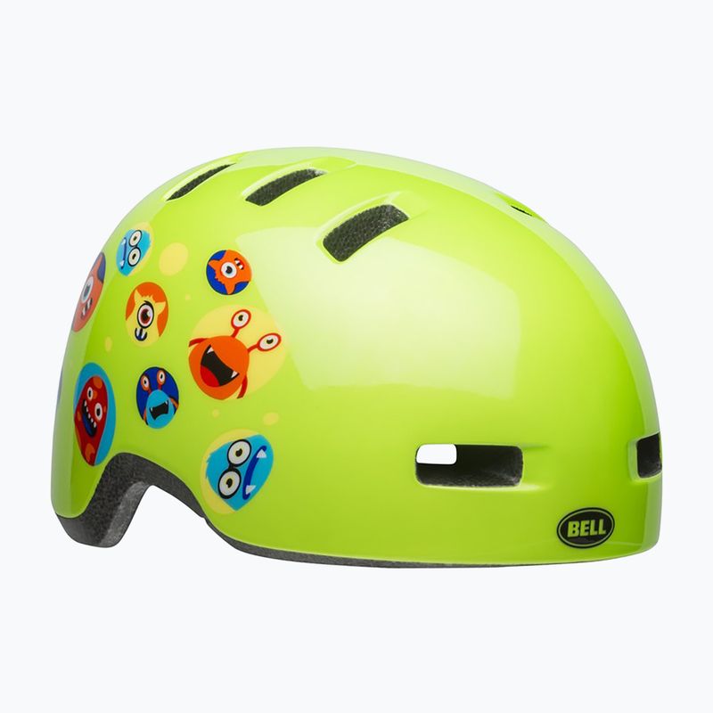 Cască de ciclism pentru copii Bell Lil Ripper monsters gloss green