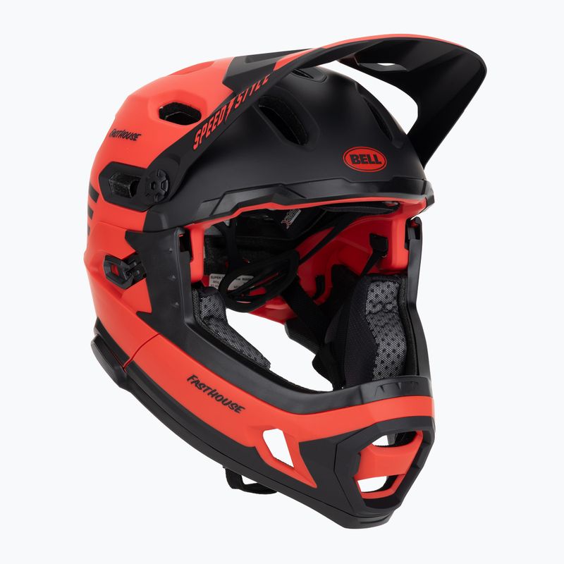 Cască de ciclism Bell FF Super DH MIPS Spherical fasthouse matte gloss red/black 8