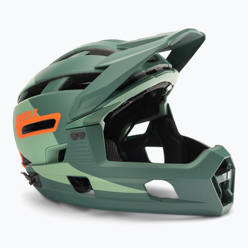 Cască de bicicletă BELL Full Face SUPER AIR R MIPS SPHERICAL, verde, BEL-7113695