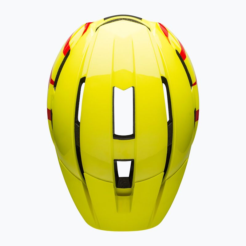Cască de ciclism pentru copii Bell Sidetrack II Jr gloss hi-viz/red 4