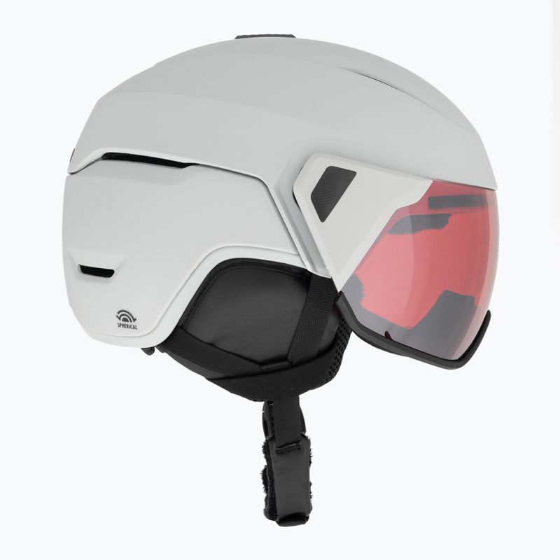 Cască de schi Giro Orbit Spherical matte light grey/vivid ember 4