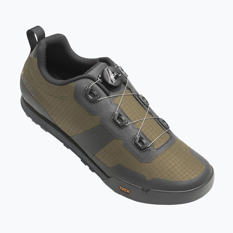 Încălțăminte de ciclism platformă pentru bărbați Giro Tracker Boa dark shadow/trail green 2