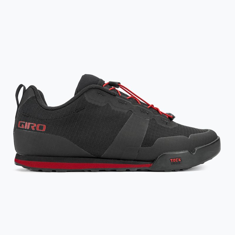 Încălțăminte de ciclism pe platformă pentru bărbați Giro Tracker Fastlace black/bright red 2