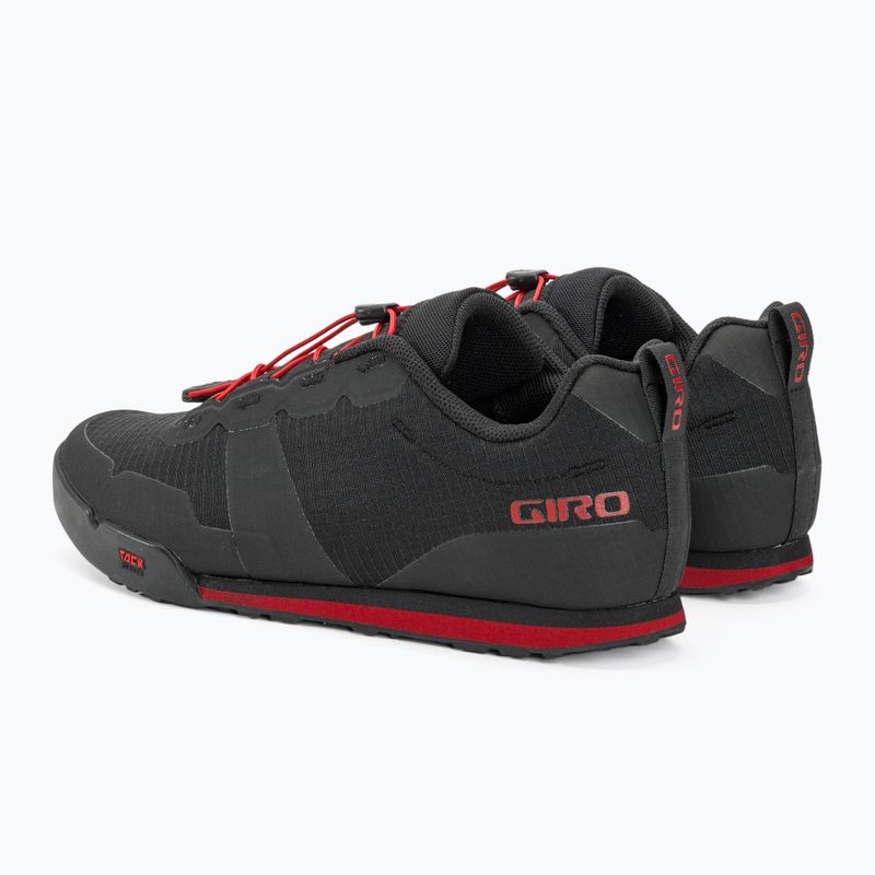 Încălțăminte de ciclism pe platformă pentru bărbați Giro Tracker Fastlace black/bright red 4