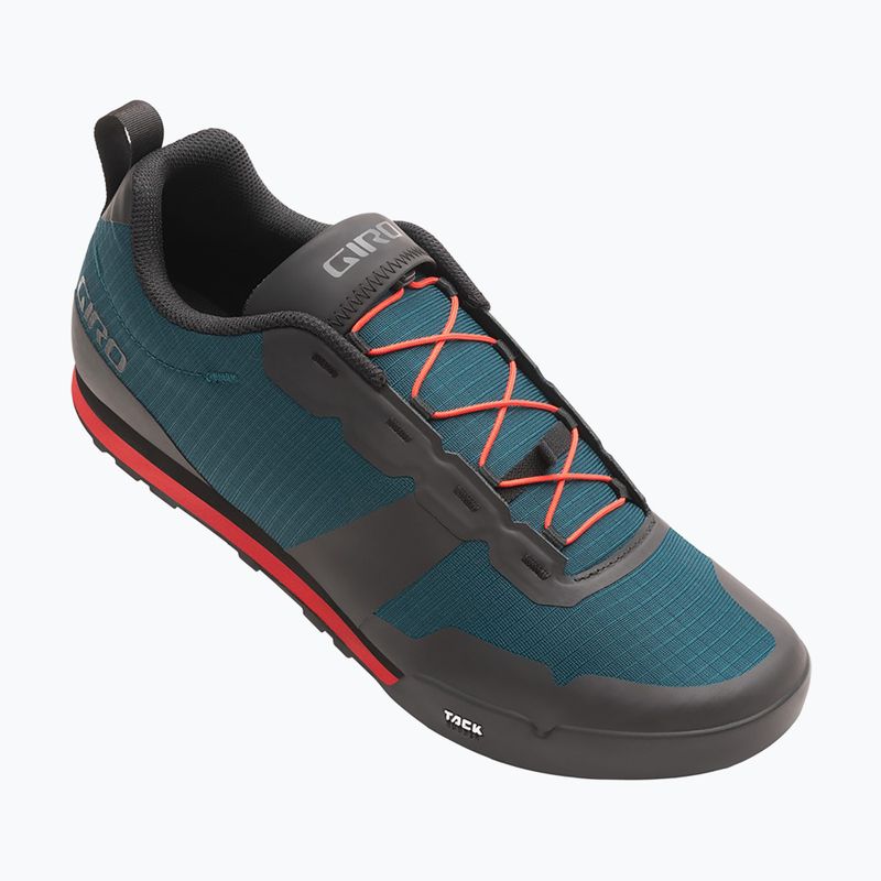 Încălțăminte de ciclism platformă pentru bărbați Giro Tracker Fastlace harbor blue/bright red 2