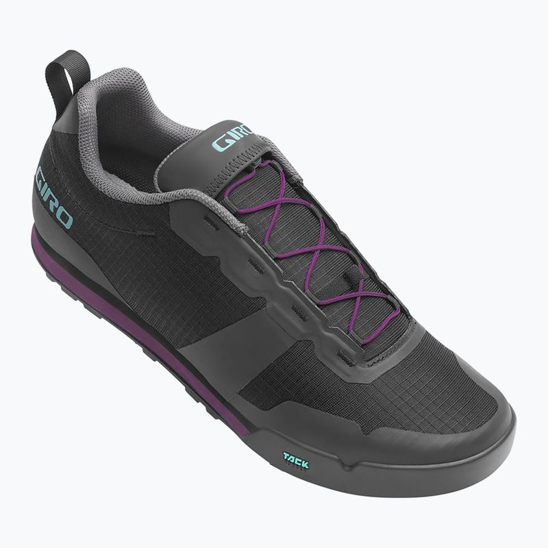 Încălțăminte de ciclism pe platformă pentru femei Giro Tracker Fastlace black/throwback purple 2