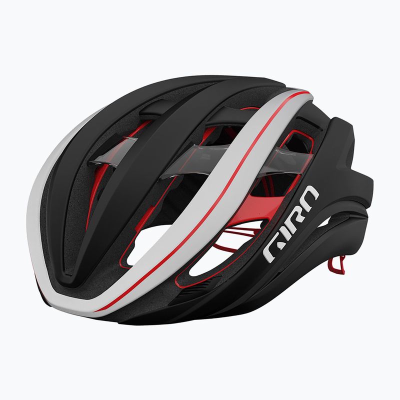 Cască de bicicletă Giro Aether Spherical MIPS matte black/white/red
