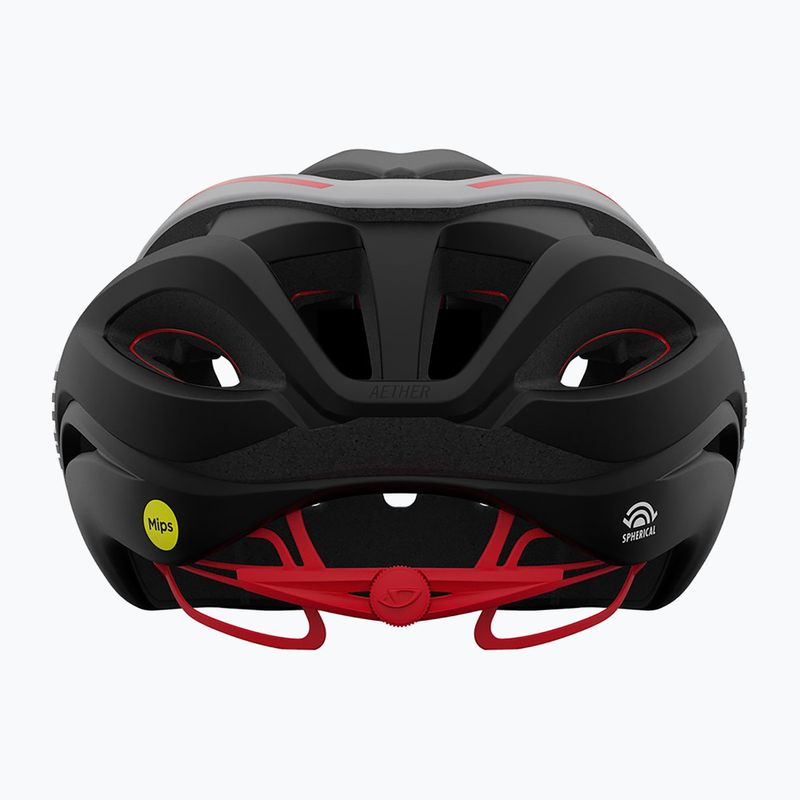 Cască de bicicletă Giro Aether Spherical MIPS matte black/white/red 3
