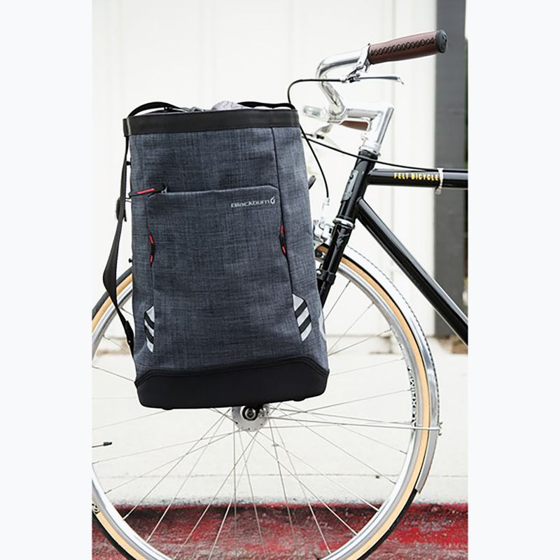 Geantă de bicicletă pentru portbagaj Blackburn Central Shopper's 23 l negru 4
