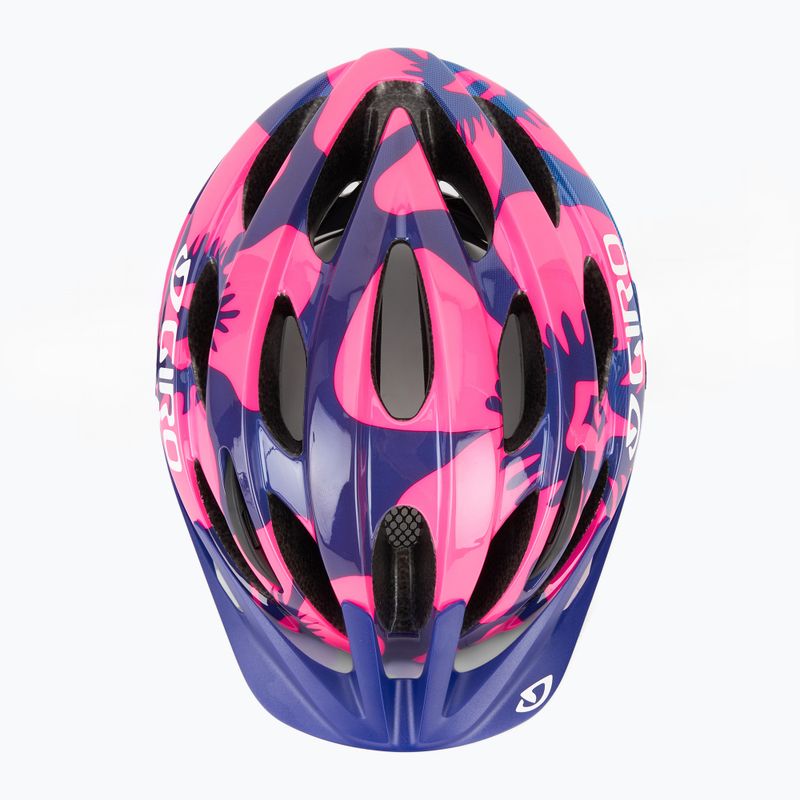 Cască de bicicletă pentru copii Giro Raze berry blue flowers 6