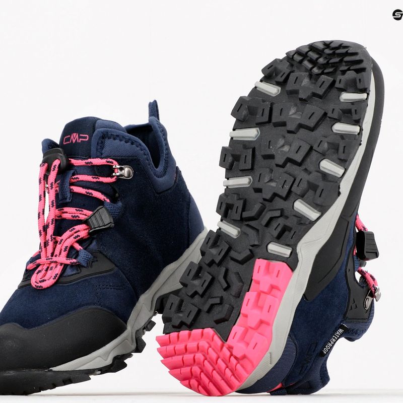 CMP Kishnar 2.0 Wp cizme de trekking pentru copii albastru marin 3Q84984 12