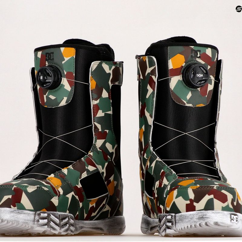 Cizme de snowboard pentru bărbați DC SW Phase Boa green/brown/black 9