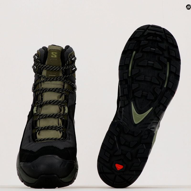 Încălțăminte de trekking pentru bărbați Salomon Quest Element GTX verde L41457100 12
