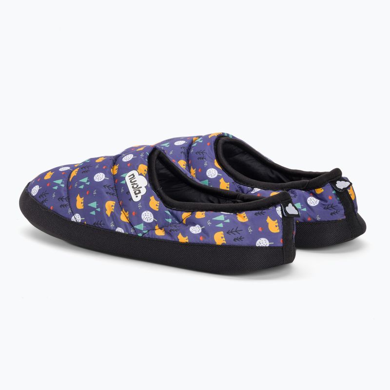 Papuci de iarnă pentru copii Nuvola Classic Printed teddy blue