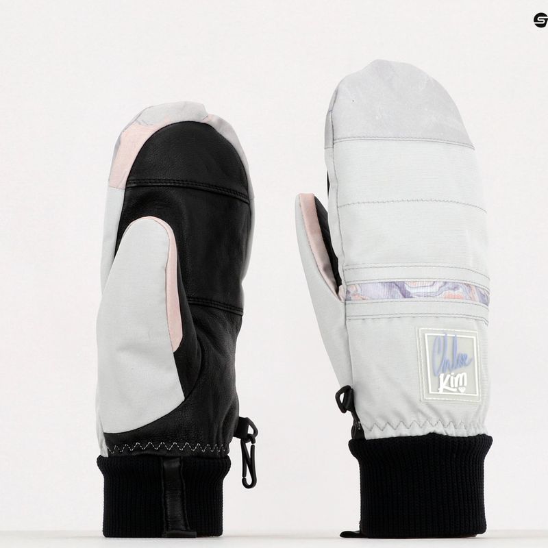 Mănuși de snowboard pentru femei ROXY Chloe Kim 2021 gray violet marble 6
