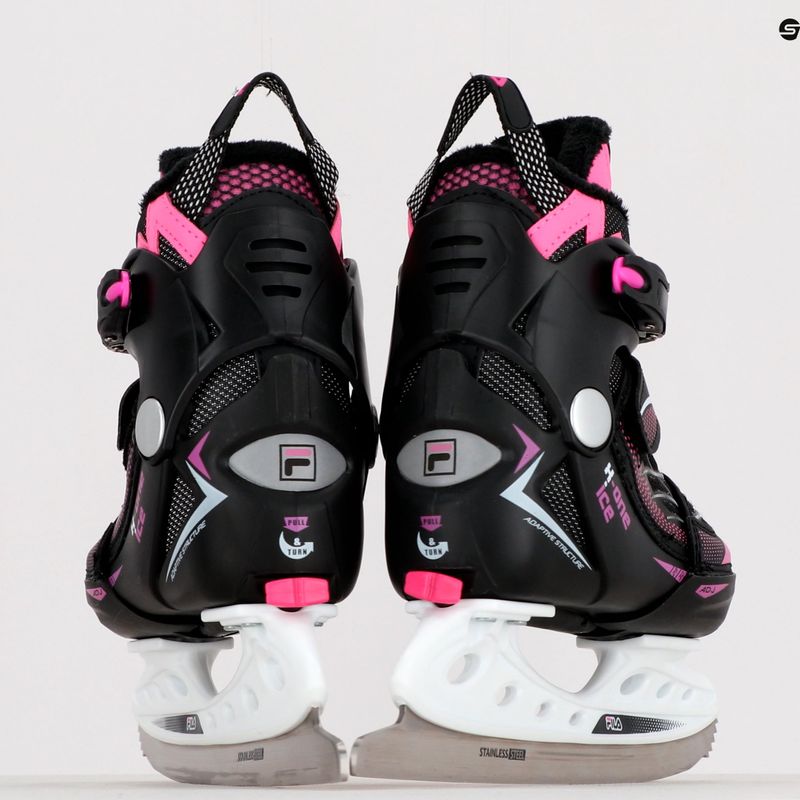 Patine pentru copii FILA X-One G black/pink 11