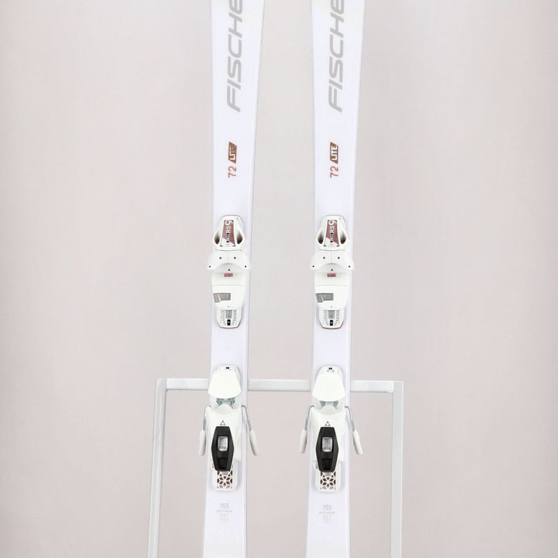 Schiuri de coborâre pentru femei Fischer RC ONE Lite 72 SLR + RS9 SLR albe A15221 T51221 13