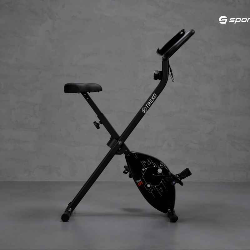 Bicicletă staționară TREXO Hex neagră EB-H01 15