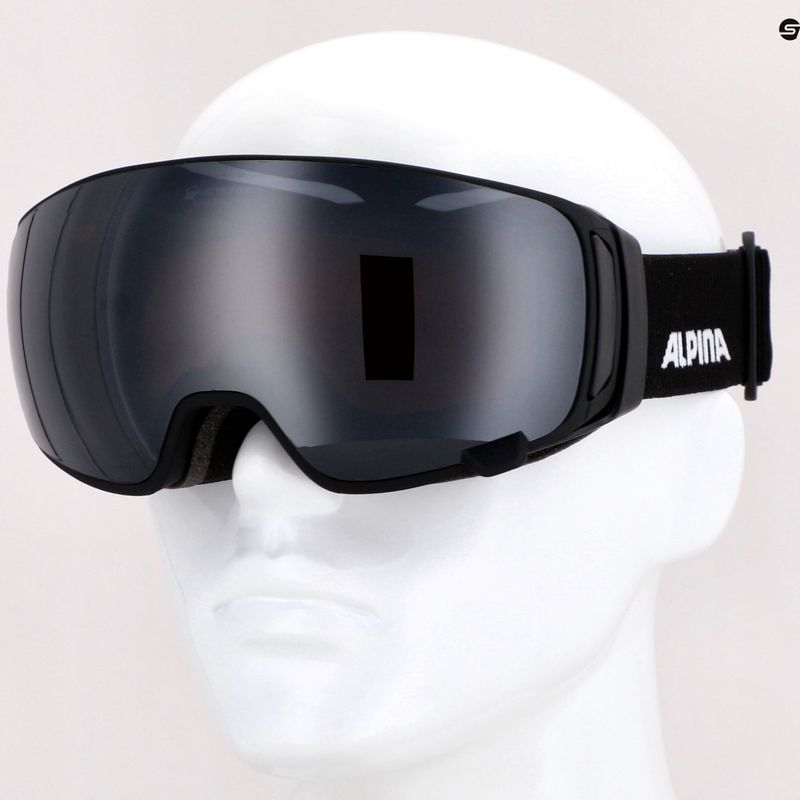 Ochelari de schi Alpina Double Jack Mag Q-Lite black matt/mirror black 12