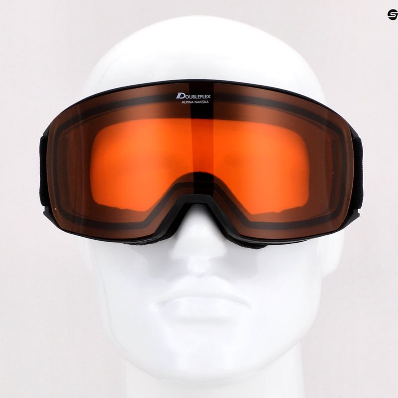 Ochelari de schi Alpina Nakiska black/rose matt/orange 10