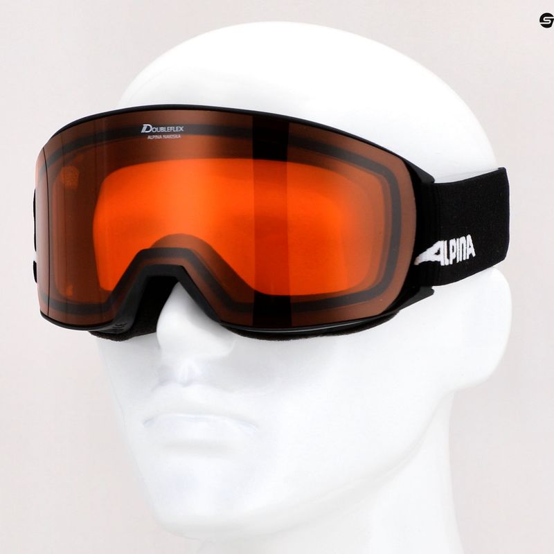 Ochelari de schi Alpina Nakiska black matt/orange 10