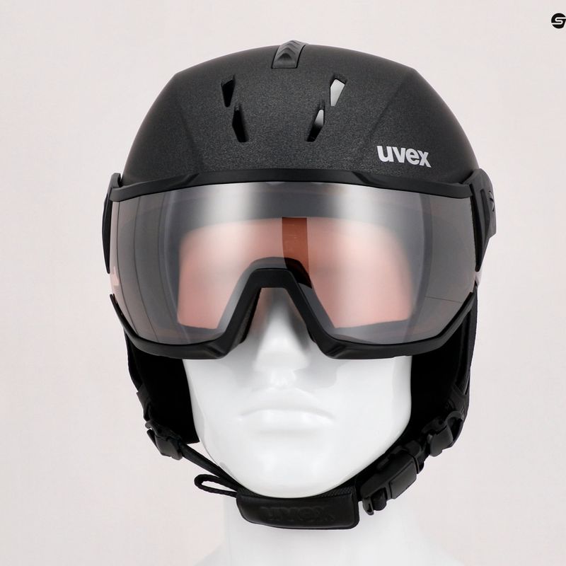 Cască de schi UVEX Instinct Visor negru 56/6/261/2003 17