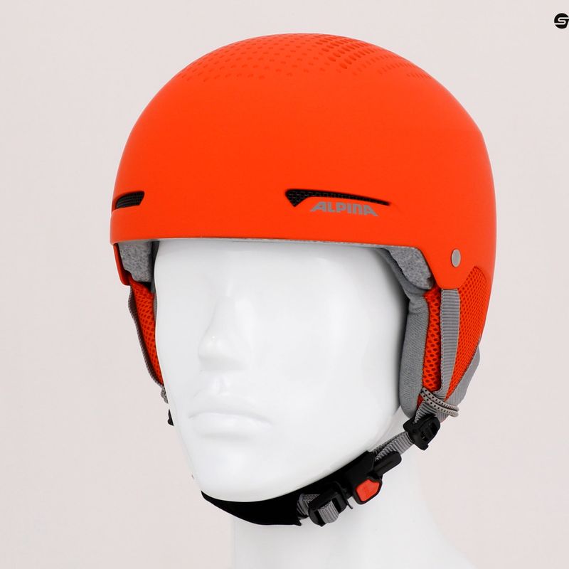 Căști de schi pentru copii Alpina Zupo pumpkin/orange matt 10