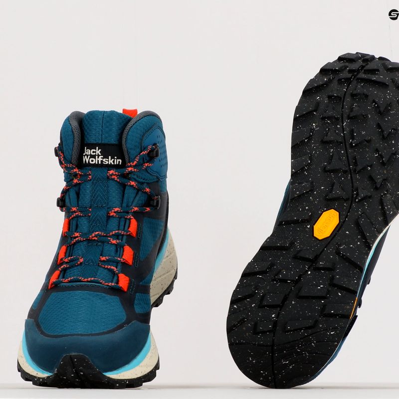 Încălțăminte de trekking pentru femei Jack Wolfskin Terraventure Texapore Mid albastră 4049991 10
