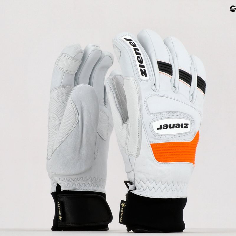 Mănușă de schi pentru bărbați ZIENER Guard GTX + Gore Grip PR alb 801019 10
