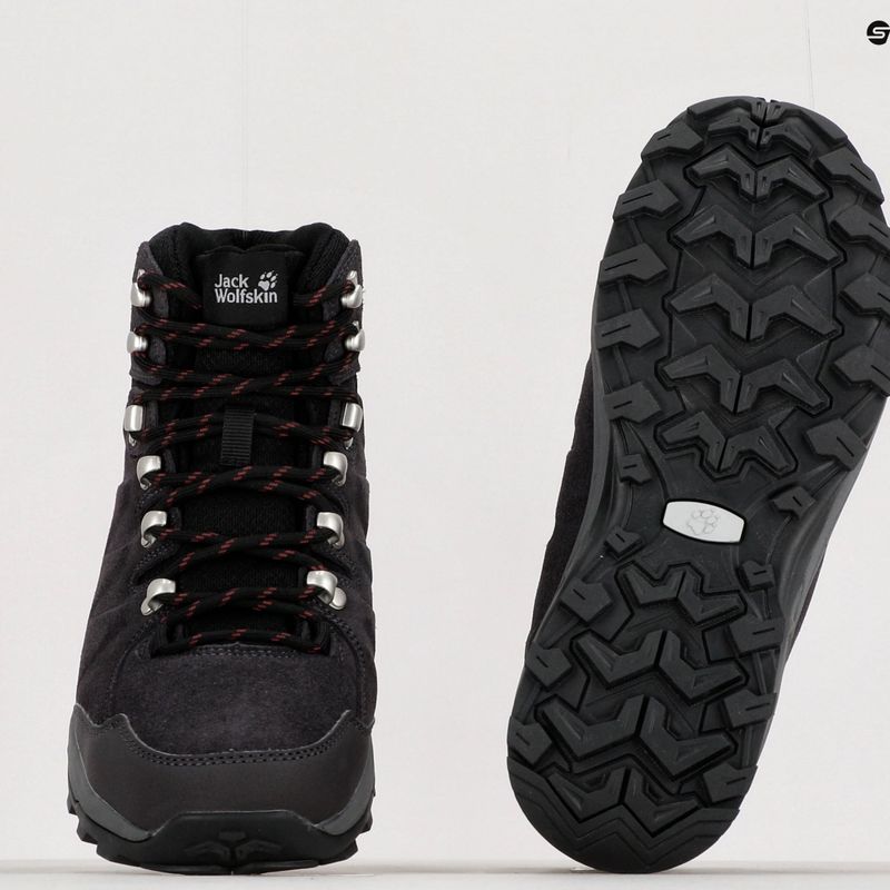 Jack Wolfskin cizme de trekking pentru femei Refugio Texapore Mid gri 4050871 10