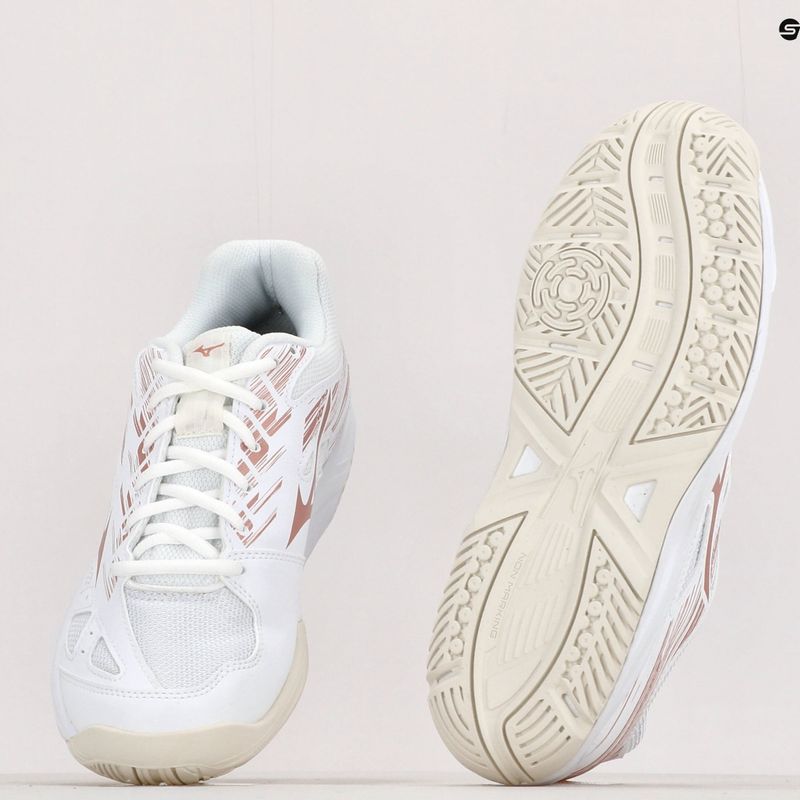 Pantofi de handbal pentru copii Mizuno Stealth Star C alb X1GC2107K36 15
