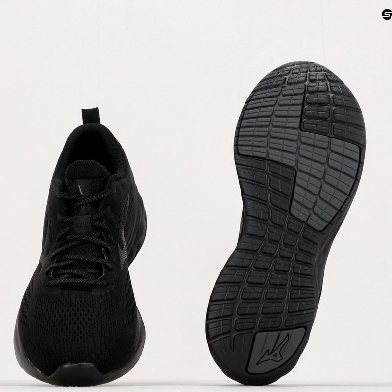 Încălțăminte de alergat pentru bărbați Mizuno Wave Revolt neagră J1GC211411 13