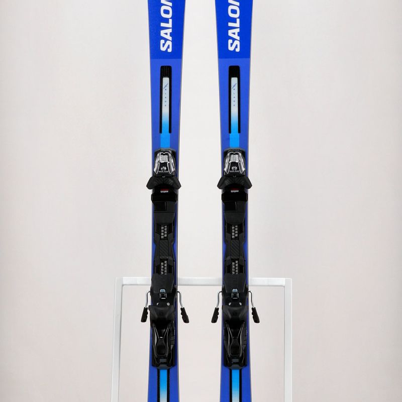 Salomon S Race SL 10 + M12 GW albastru și alb schiuri de coborâre L47038200 16