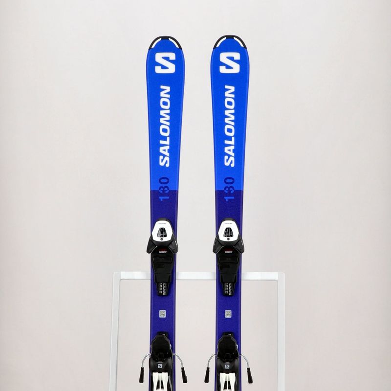 Schiuri de coborâre pentru copii Salomon S Race MT Jr. + L6 albastru L47041900 15