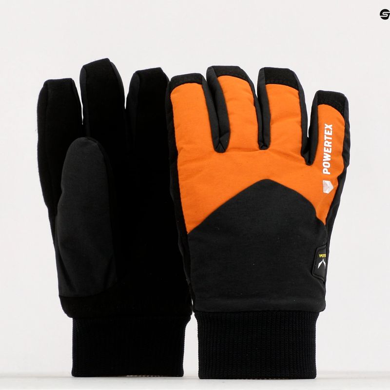 Mănuși de trekking pentru copii Salewa Ptx/Twr negru/portocaliu 00-0000028218 10