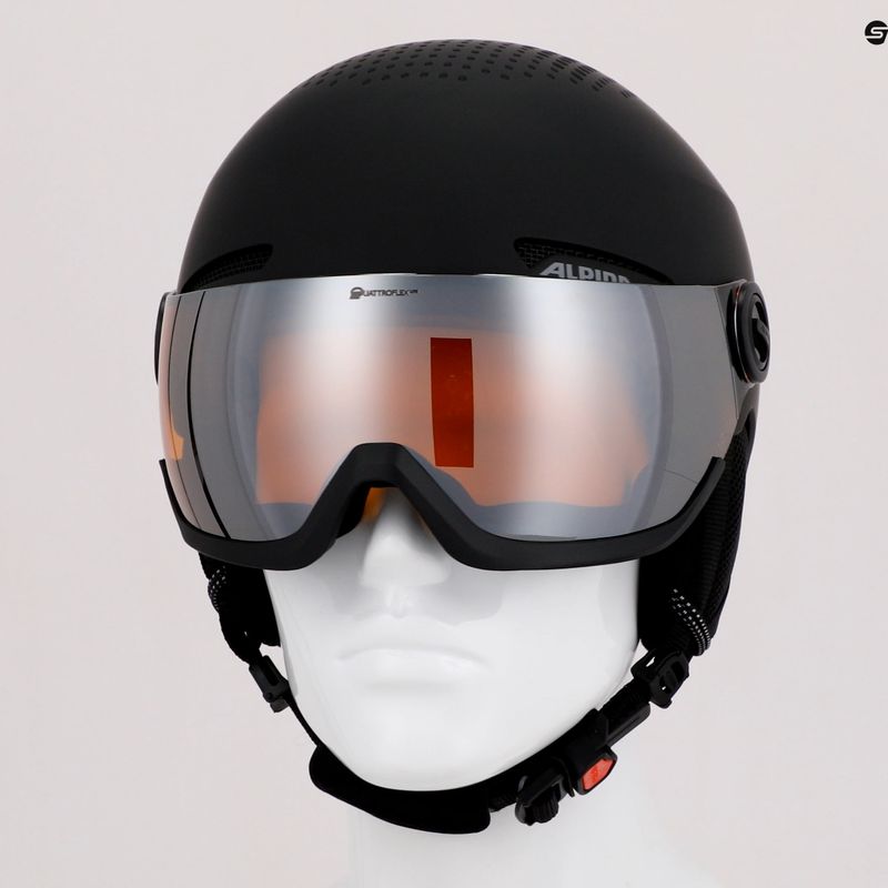 Cască de schi Alpina Arber Visor Q Lite black matte 10
