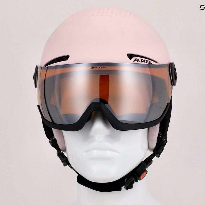 Căști de schi pentru copii Alpina Zupo Visor Q-Lite rose matt 14