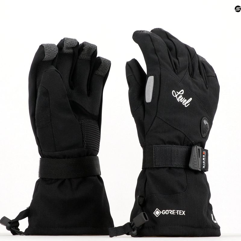 Mănuși de snowboard pentru femei Level Half Pipe Gore Tex negru 1021 6